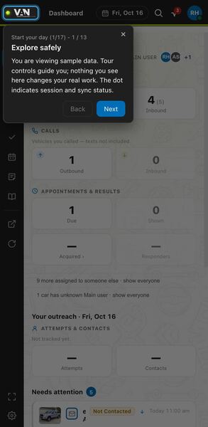 Screenshot: Explore safely