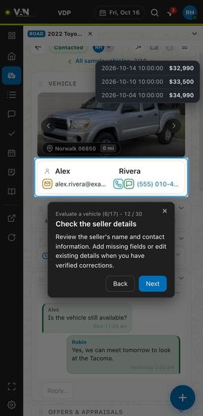 Screenshot: Check the seller details