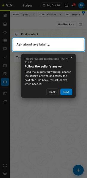 Screenshot: Follow the seller's answer